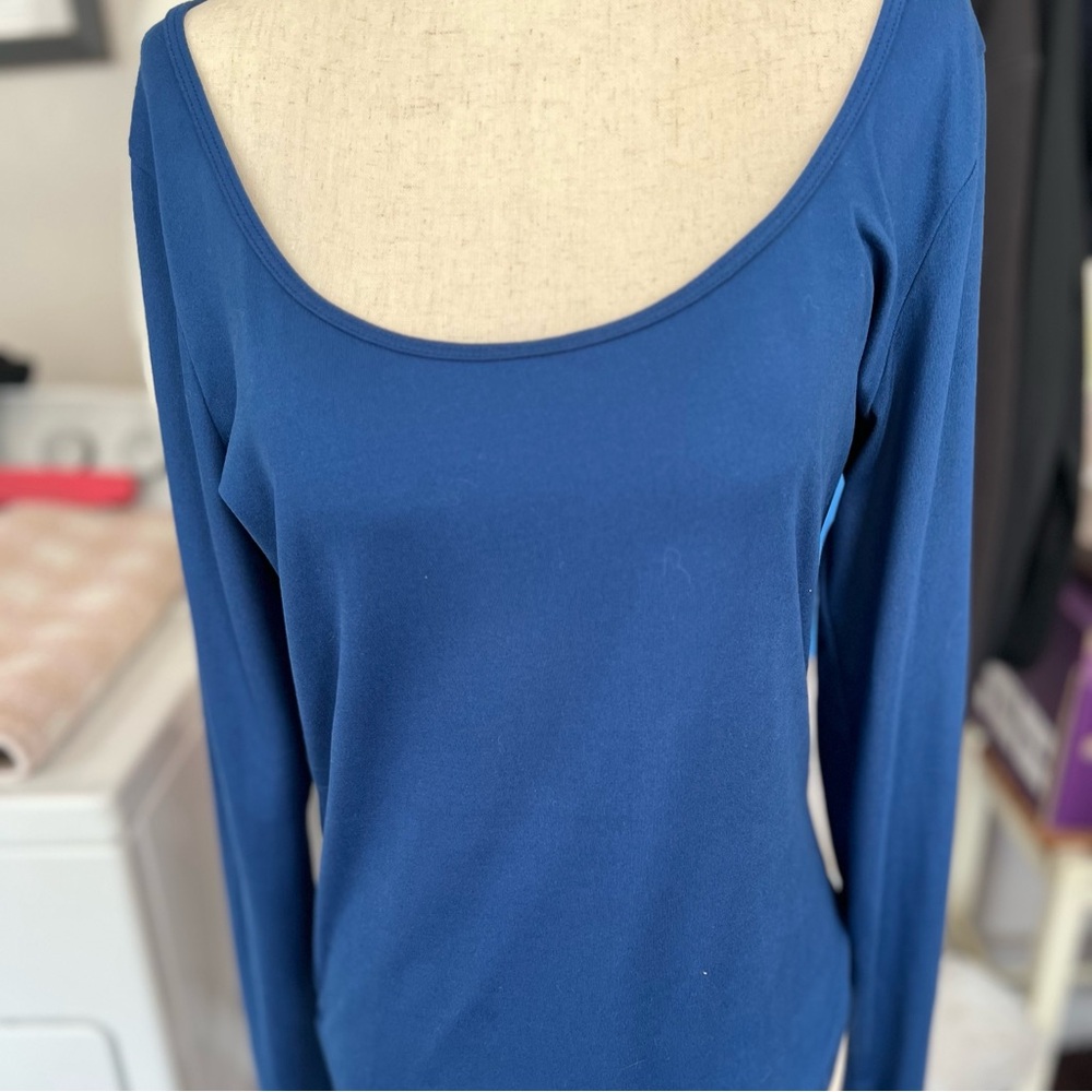 Hollister Blue Fitted Bodysuit